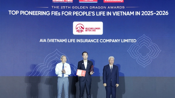AIA Việt Nam được vinh danh tại chương trình Rồng Vàng 2026