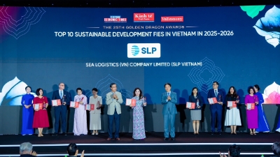 SLP recognized among Top 10 Sustainable Development FDI Enterprises in Vietnam at the 25th Golden Dragon Awards 2026