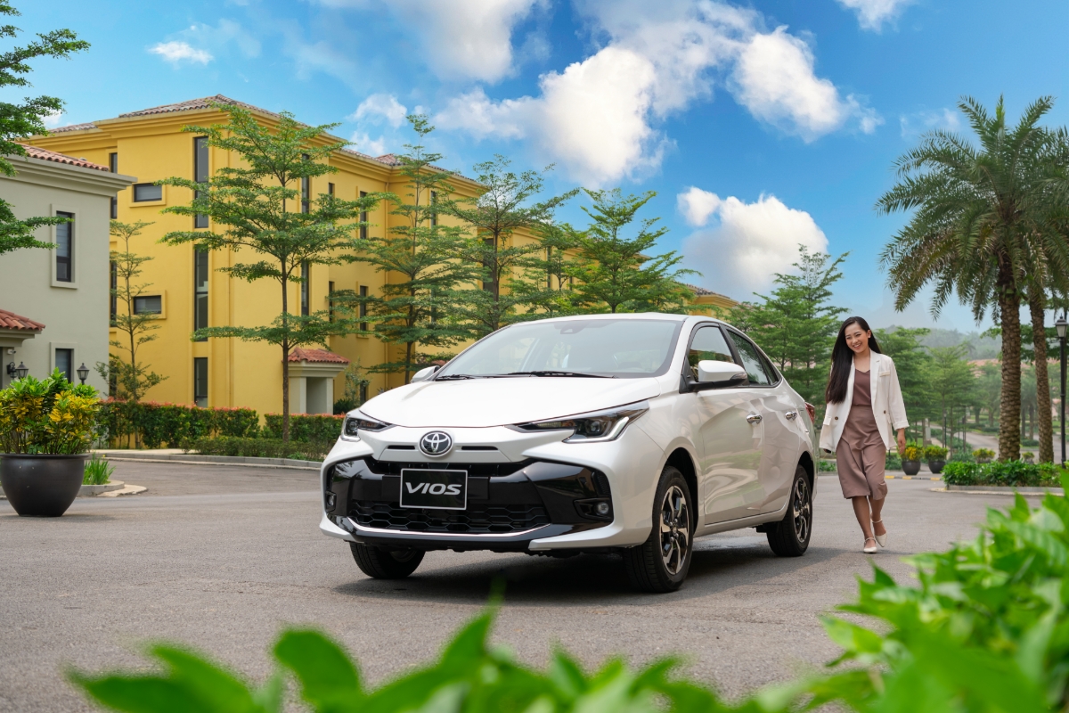 Vios gia tăng áp lực với các đối thủ cùng phân khúc khi áp dụng ưu đãi 50% lệ phí trước bạ trong tháng 5. Ảnh:&nbsp;Toyota.