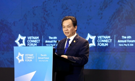 GS.TS. Hoàng Văn Cường phát biểu khai mạc Diễn đàn Nhịp cầu Phát triển Việt Nam 2026.