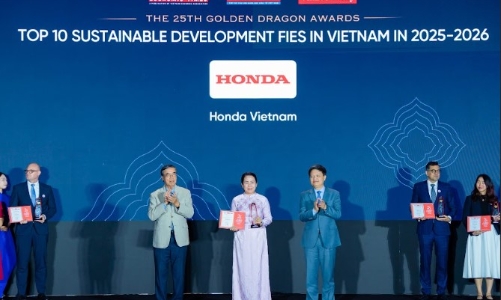 Honda Việt Nam vinh dự nhận danh hiệu Rồng Vàng năm 2026