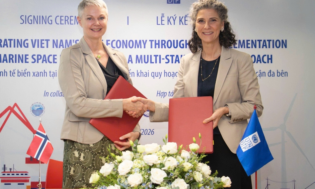 Chương trình Phát triển Liên Hợp Quốc (UNDP) và Đại sứ quán Na Uy tại Hà Nội ký kết thỏa thuận hợp tác mới thúc đẩy phát triển kinh tế biển Việt Nam