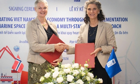 Chương trình Phát triển Liên Hợp Quốc (UNDP) và Đại sứ quán Na Uy tại Hà Nội ký kết thỏa thuận hợp tác mới thúc đẩy phát triển kinh tế biển Việt Nam