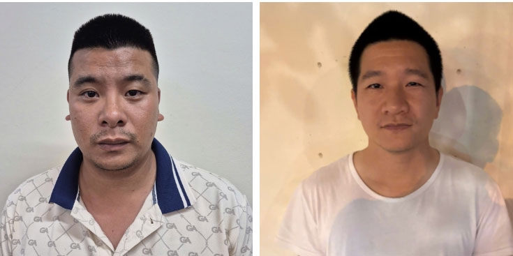 Hai bị can Nguyễn Minh Đức và Ngô Thanh Tùng. Ảnh: Cổng thông tin điện tử Bộ Công an.