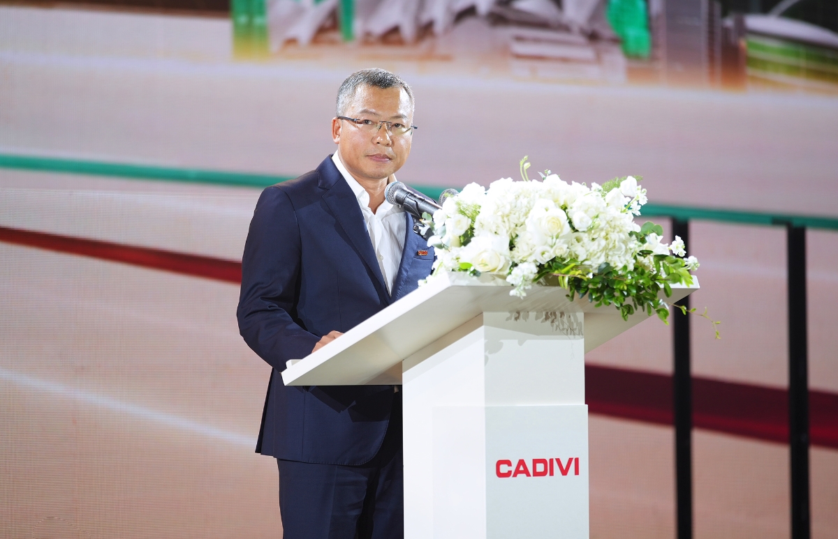 Ông Lê Bá Thọ, Chủ tịch HĐQT CADIVI chia sẻ tại Hội nghị.&nbsp;