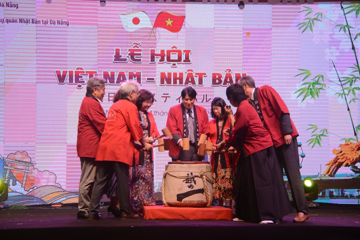 Nhịp trống lễ hội Việt Nam-Nhật Bản tại Đà Nẵng.