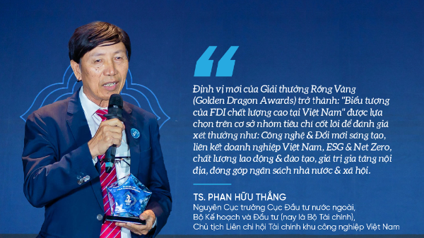 Giải thưởng Rồng Vàng và tiêu chí FDI Việt Nam trong giai đoạn mới