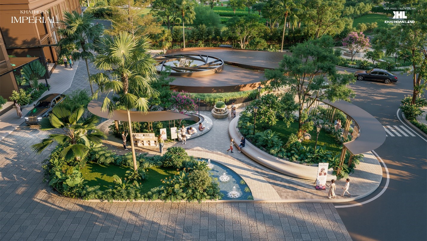 Khải Hoàn Imperial tạo dấu ấn với hệ tiện ích đa tầng độc đáo. Ảnh phối cảnh dự án.