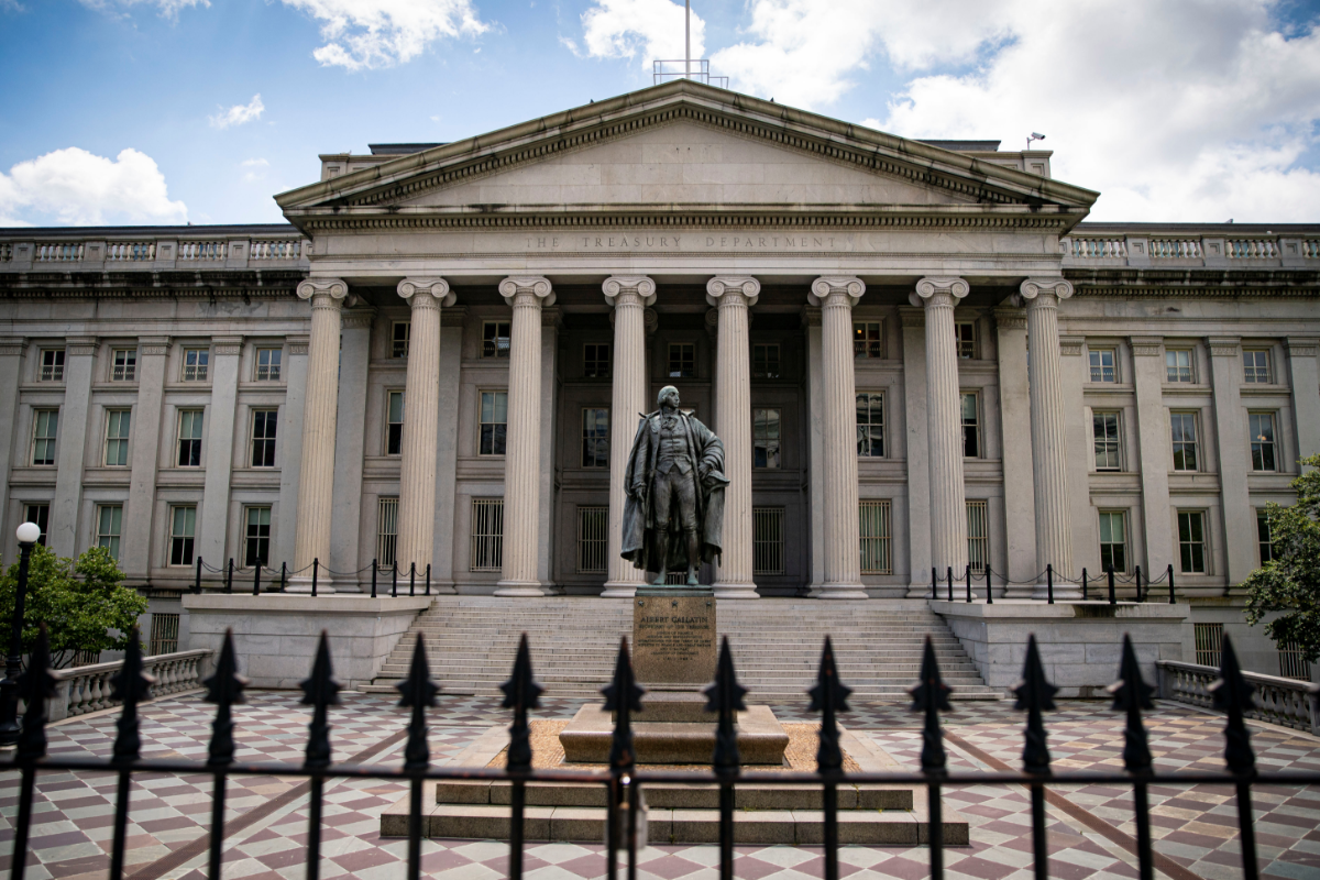 Trụ sở Bộ Tài chính Mỹ ở Washington DC - Ảnh: Reuters.