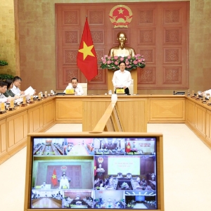 Phó Thủ tướng Hồ Quốc Dũng chủ trì Hội nghị tháo gỡ các khó khăn, vướng mắc về tài chính và đẩy mạnh giải ngân vốn năm 2026 lĩnh vực khoa học công nghệ, đổi mới sáng tạo và chuyển đổi số - Ảnh: VGP. 