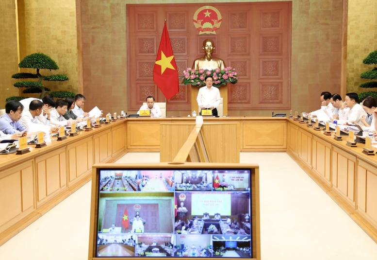 Phó Thủ tướng Hồ Quốc Dũng chủ trì Hội nghị tháo gỡ các khó khăn, vướng mắc về tài chính và đẩy mạnh giải ngân vốn năm 2026 lĩnh vực khoa học công nghệ, đổi mới sáng tạo và chuyển đổi số - Ảnh: VGP. 