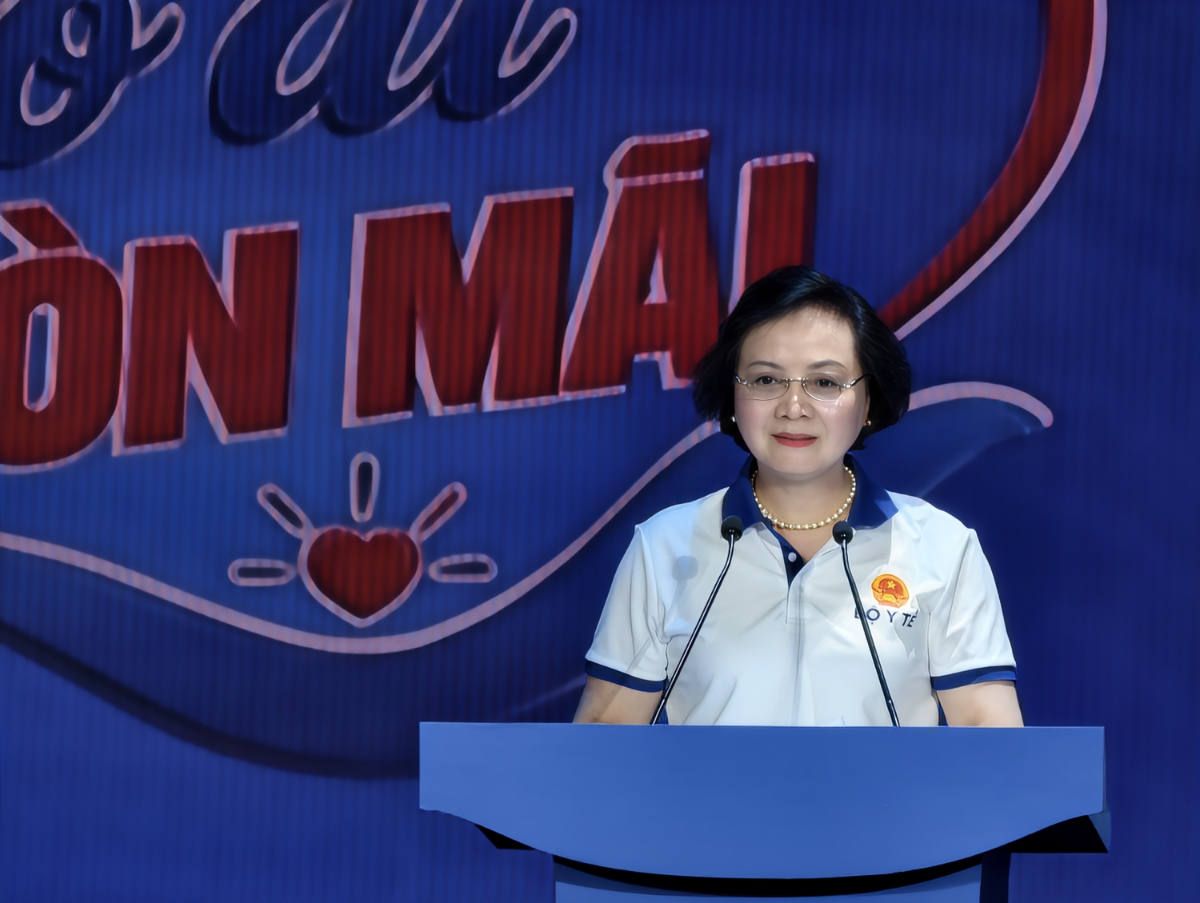 Phó Thủ tướng Chính phủ Phạm Thị Thanh Trà thông tin tại chương trình. Ảnh: Bộ Y tế.