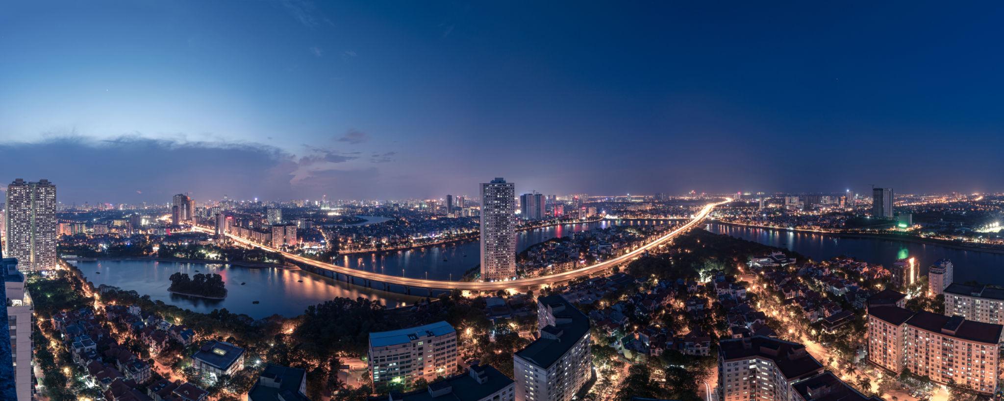 Khi hạ tầng tái định hình không gian Hà Nội 3 Vành đai 3 đoạn đi qua bán đảo Linh Đàm. Ảnh minh hoạ
