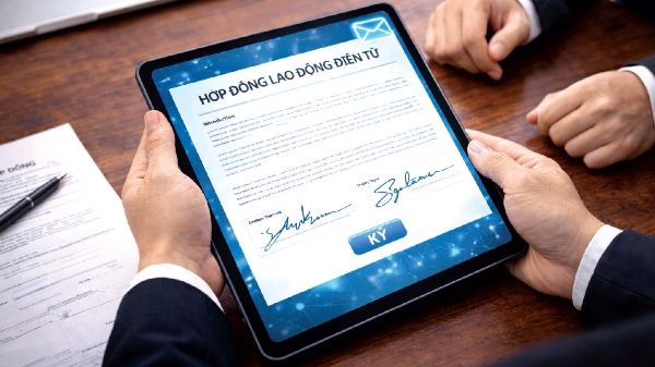 Doanh nghiệp dùng VNeID ký hợp đồng lao động điện tử từ 1/7/2026