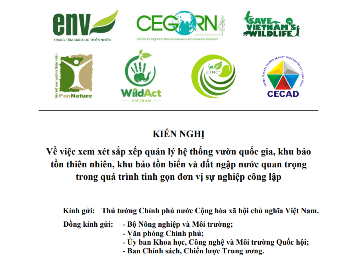 Bản kiến nghị.