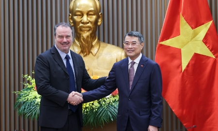 Thủ tướng Chính phủ Lê Minh Hưng tiếp Đại sứ Rick Switzer, Phó Đại diện Thương mại Hoa Kỳ - Ảnh: VGP