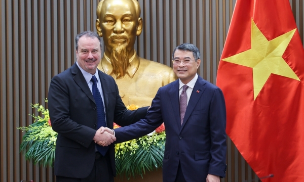 Thủ tướng Chính phủ Lê Minh Hưng tiếp Đại sứ Rick Switzer, Phó Đại diện Thương mại Hoa Kỳ - Ảnh: VGP