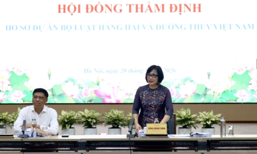 Bộ Tư pháp thẩm định hồ sơ dự án Bộ luật Hàng hải và Đường thủy Việt Nam
