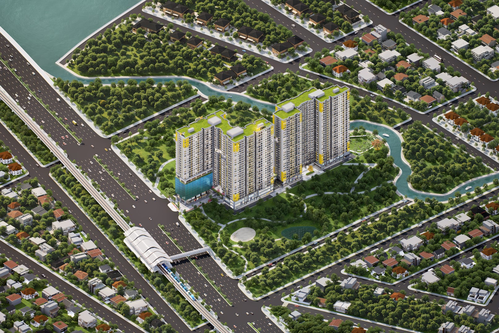 Bcons NewSky tọa lạc trên trục Quốc lộ 13 - tuyến giao thông kết nối TP.HCM và Bình Dương. Nguồn: Tập đoàn BCONS.