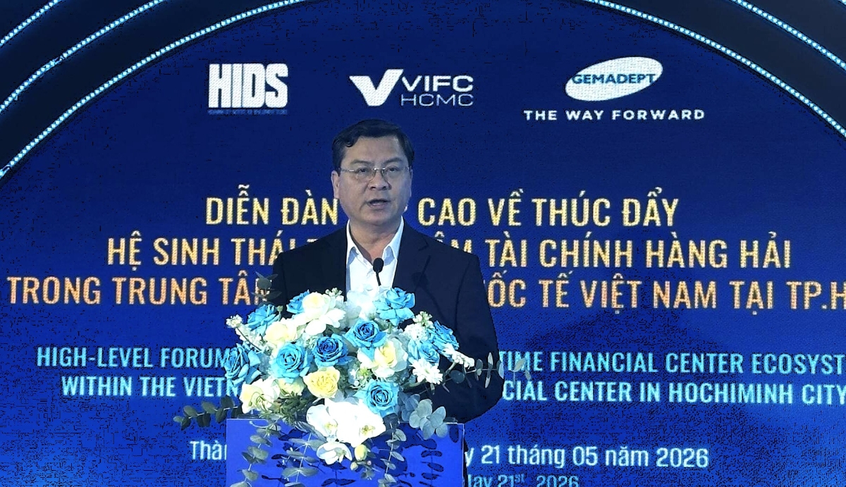 Ông Nguyễn Công Vinh kỳ vọng VIFC-HCMC không chỉ thu hút dòng vốn quốc tế mà còn trở thành cầu nối để doanh nghiệp hàng hải và tài chính Việt Nam tiếp cận nguồn vốn và đối tác quốc tế ngay trên sân nhà.