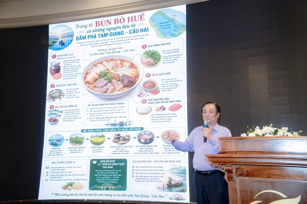 Nguyên Phó Chủ tịch Quốc hội, nguyên Bộ trưởng Bộ Nông nghiệp và Phát triển nông thôn Lê Minh Hoan&nbsp;tham tham luận tại hội nghị
