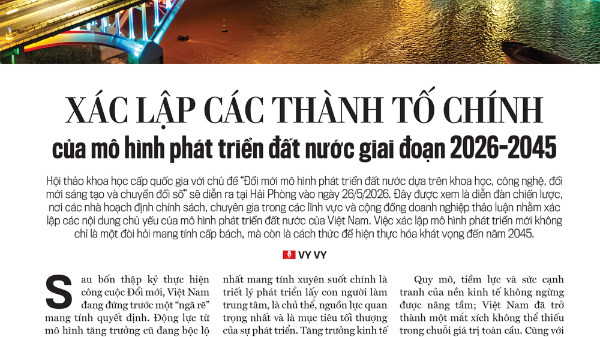 Xác lập các thành tố chính của mô hình phát triển đất nước giai đoạn 2026-2045