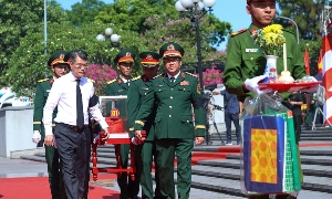 Thủ tướng Lê Minh Hưng dự lễ truy điệu, an táng hài cốt liệt sĩ tại tỉnh Quảng Trị
