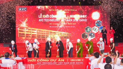 AVC breaks ground on $600mln electronics plant in Ninh Binh