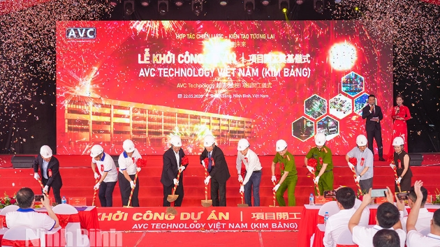 AVC breaks ground on $600mln electronics plant in Ninh Binh