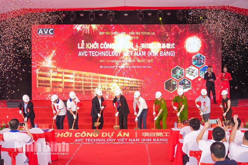 AVC breaks ground on $600mln electronics plant in Ninh Binh
