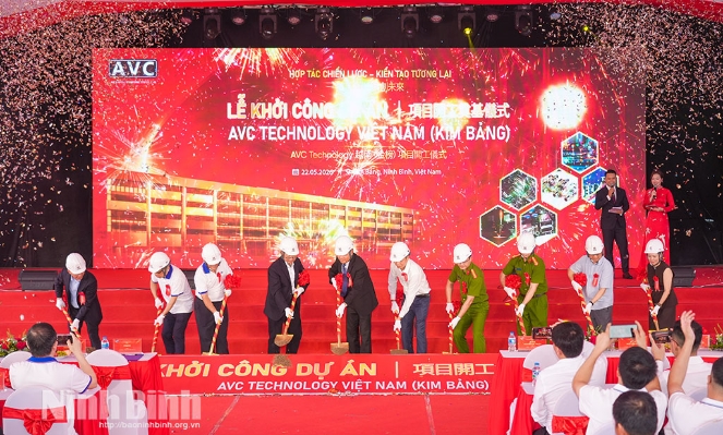 AVC breaks ground on $600mln electronics plant in Ninh Binh