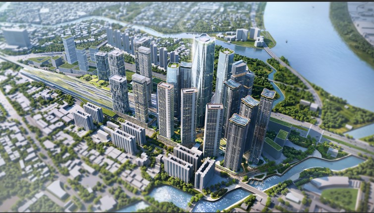 Mô hình đô thị TOD 5.0 do Sơn Kim Land đề xuất phát triển tại khu vực ga Thủ Thiêm.