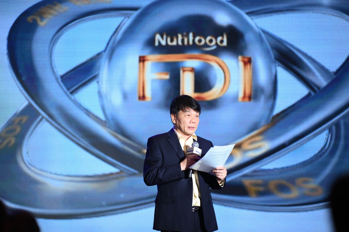 Lãnh đạo Nutifood công bố bằng sáng chế USPTO dành cho Công thức FDI. Ảnh:&nbsp;Nutifood.