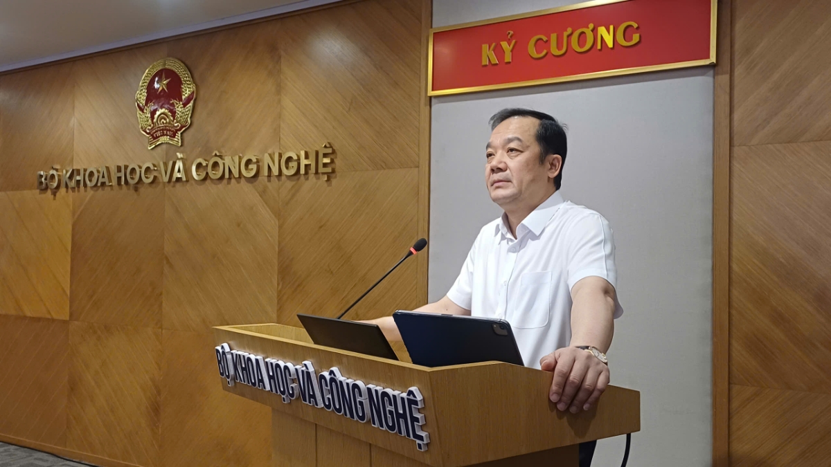 Thứ trưởng Bộ Khoa học và Công nghệ Phạm Đức Long - Ảnh: MST. 