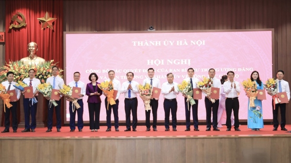 Thành ủy Hà Nội kiện toàn nhân sự nhiệm kỳ 2025-2030
