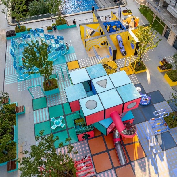 Rubix Square (Giang Tây) được thiết kế bởi 100Architects. Ảnh dự án.