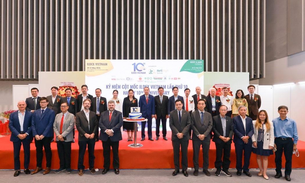 Đại diện C.P. Việt Nam cùng các đại biểu tại lễ khai mạc ILDEX Vietnam 2026. Ảnh: C.P. 