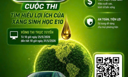 Kích hoạt vòng thi trực tuyến Cuộc thi “Tìm hiểu lợi ích của xăng sinh học E10”