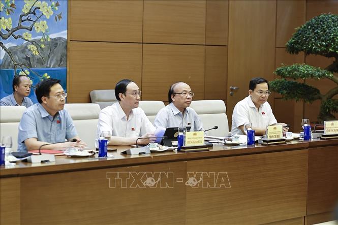 Đại biểu dự cuộc làm việc. Ảnh: TTXVN.