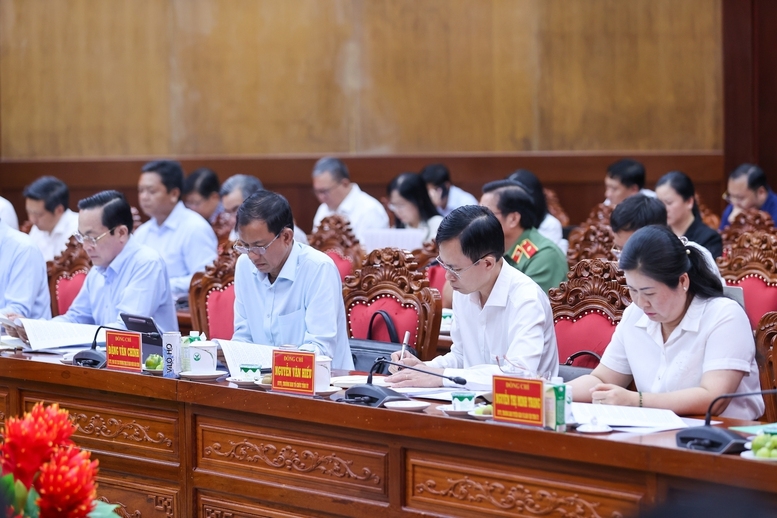 Các đại biểu dự cuộc làm việc - Ảnh: VGP