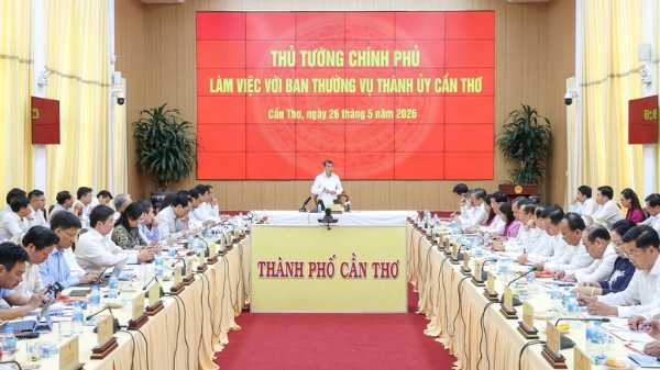 Thủ tướng yêu cầu Cần Thơ tập trung tháo gỡ các điểm nghẽn để bứt phá tăng trưởng