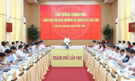 Thủ tướng yêu cầu Cần Thơ tập trung tháo gỡ các điểm nghẽn để bứt phá tăng trưởng