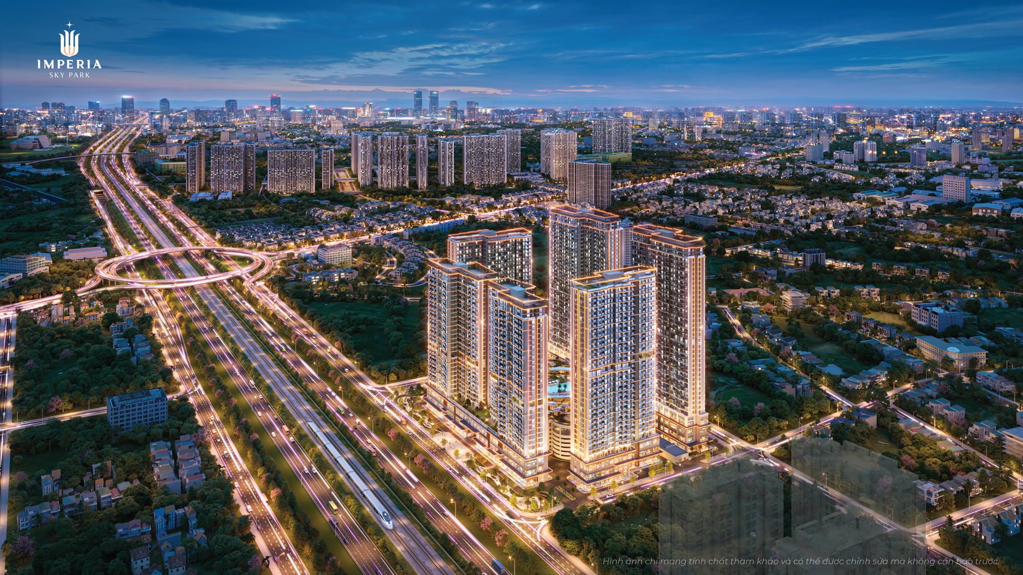Phối cảnh dự án Imperia Sky Park thuộc I Series đang được MIK Group phát triển tại khu Tây Hà Nội.