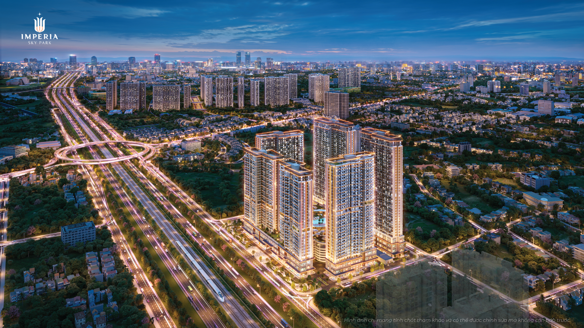 Phối cảnh dự án Imperia Sky Park thuộc I Series đang được MIK Group phát triển tại khu Tây Hà Nội.