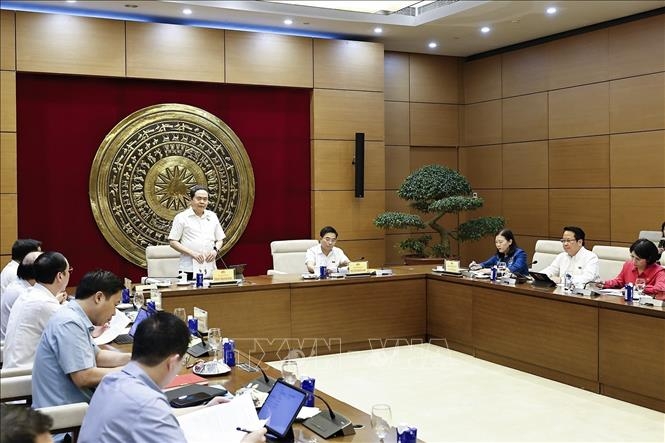 Chủ tịch Quốc hội Trần Thanh Mẫn phát biểu. Ảnh: TTXVN.