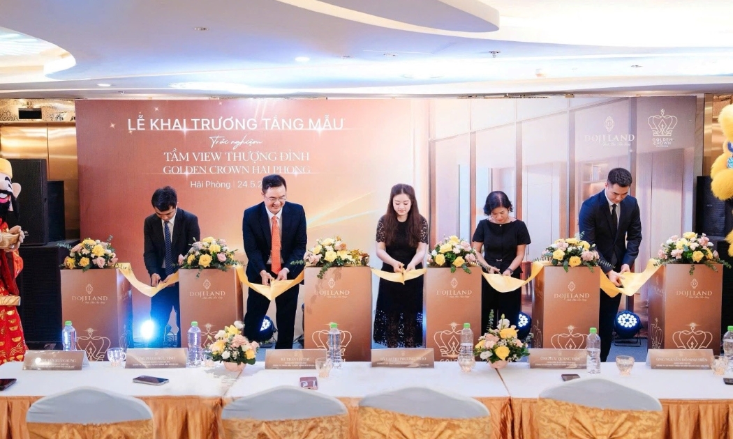 Khai trương tầng mẫu, trải nghiệm tầm nhìn thượng đỉnh tại Golden Crown Hai Phong