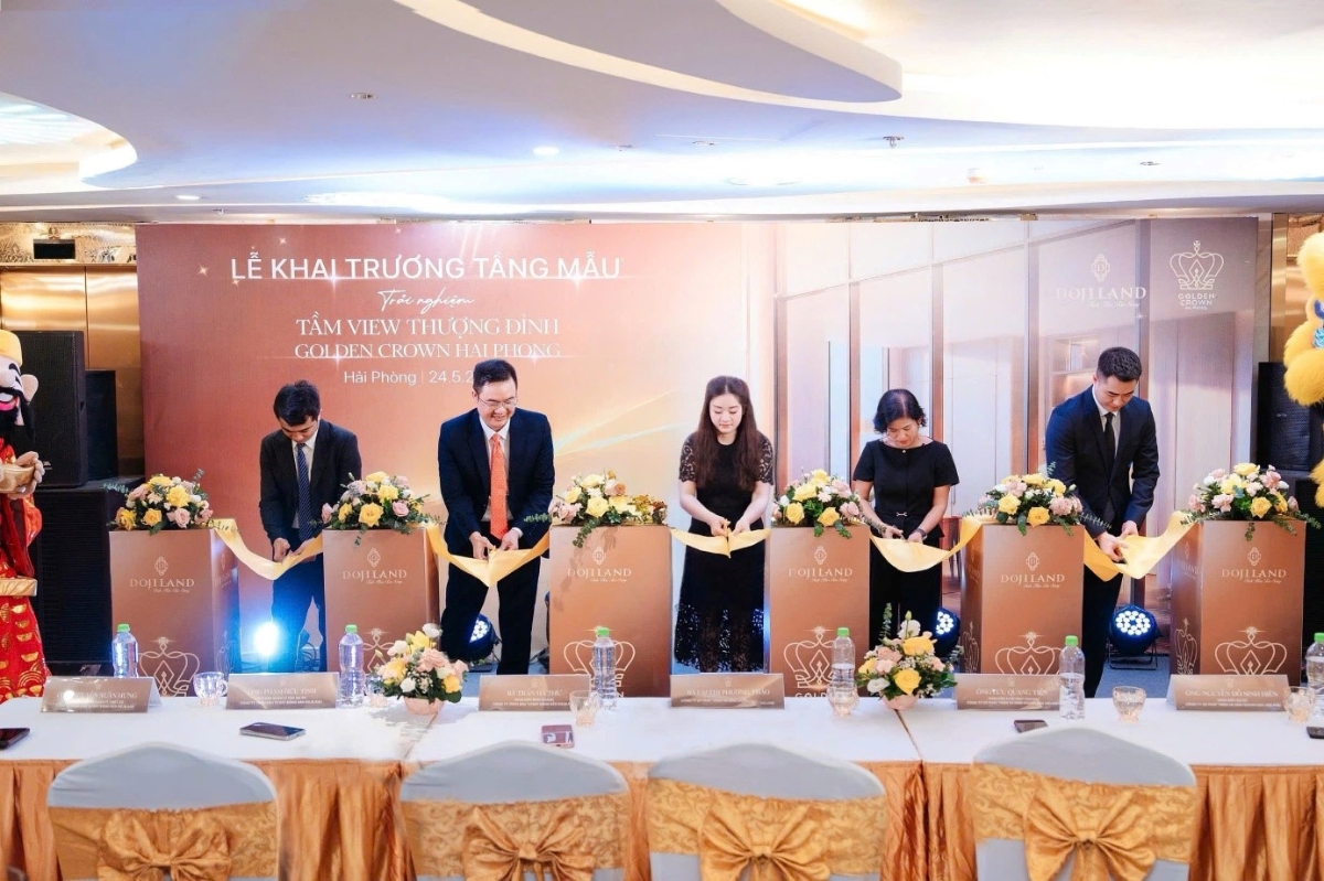Golden Crown Hai Phong chính thức ra mắt tầng căn hộ mẫu. Ảnh: DOJILAND.