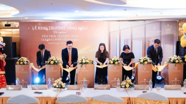 Khai trương tầng mẫu, trải nghiệm tầm nhìn thượng đỉnh tại Golden Crown Hai Phong