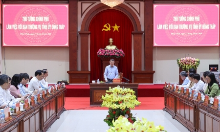 Thủ tướng Lê Minh Hưng: Đồng Tháp phải tạo đột phá hạ tầng, cải cách mạnh để mở dư địa tăng trưởng