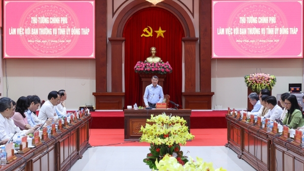 Thủ tướng Lê Minh Hưng: Đồng Tháp phải tạo đột phá hạ tầng, cải cách mạnh để mở dư địa tăng trưởng